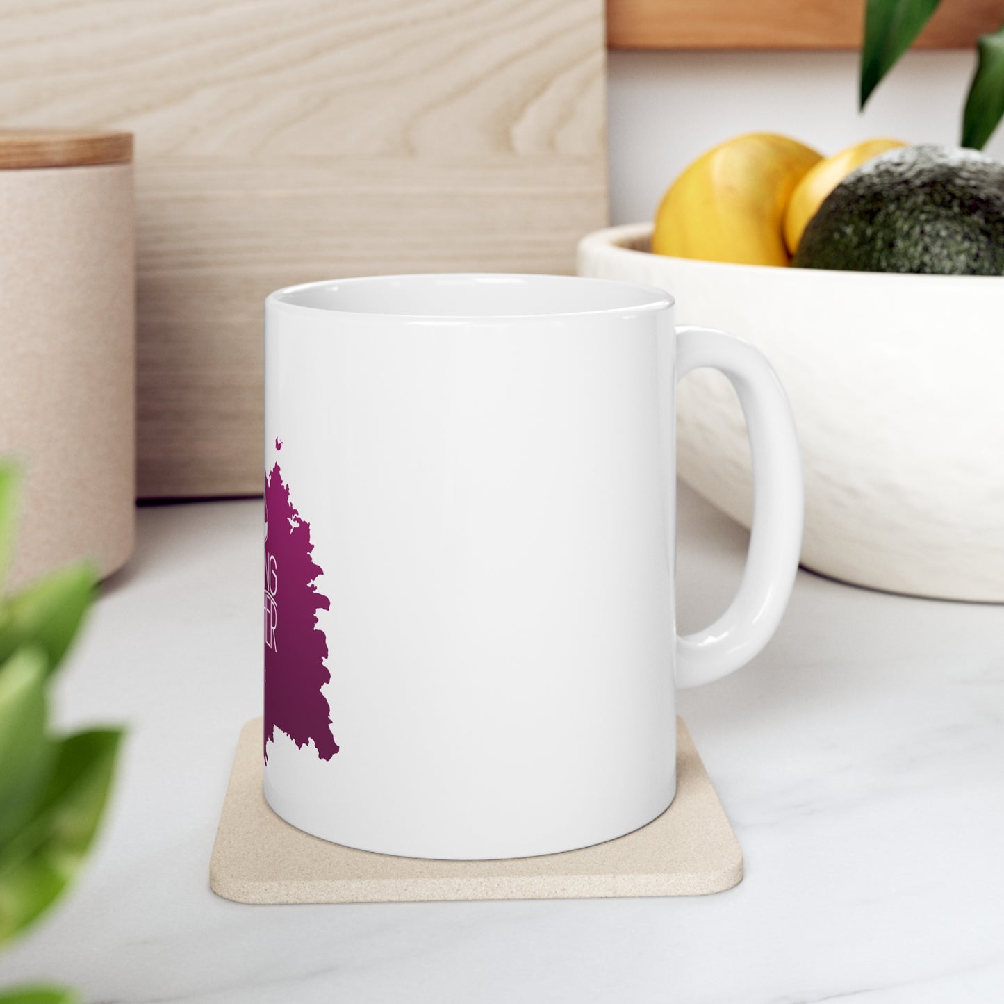 DTA Wine Stain Ceramic Coffee Mug - White