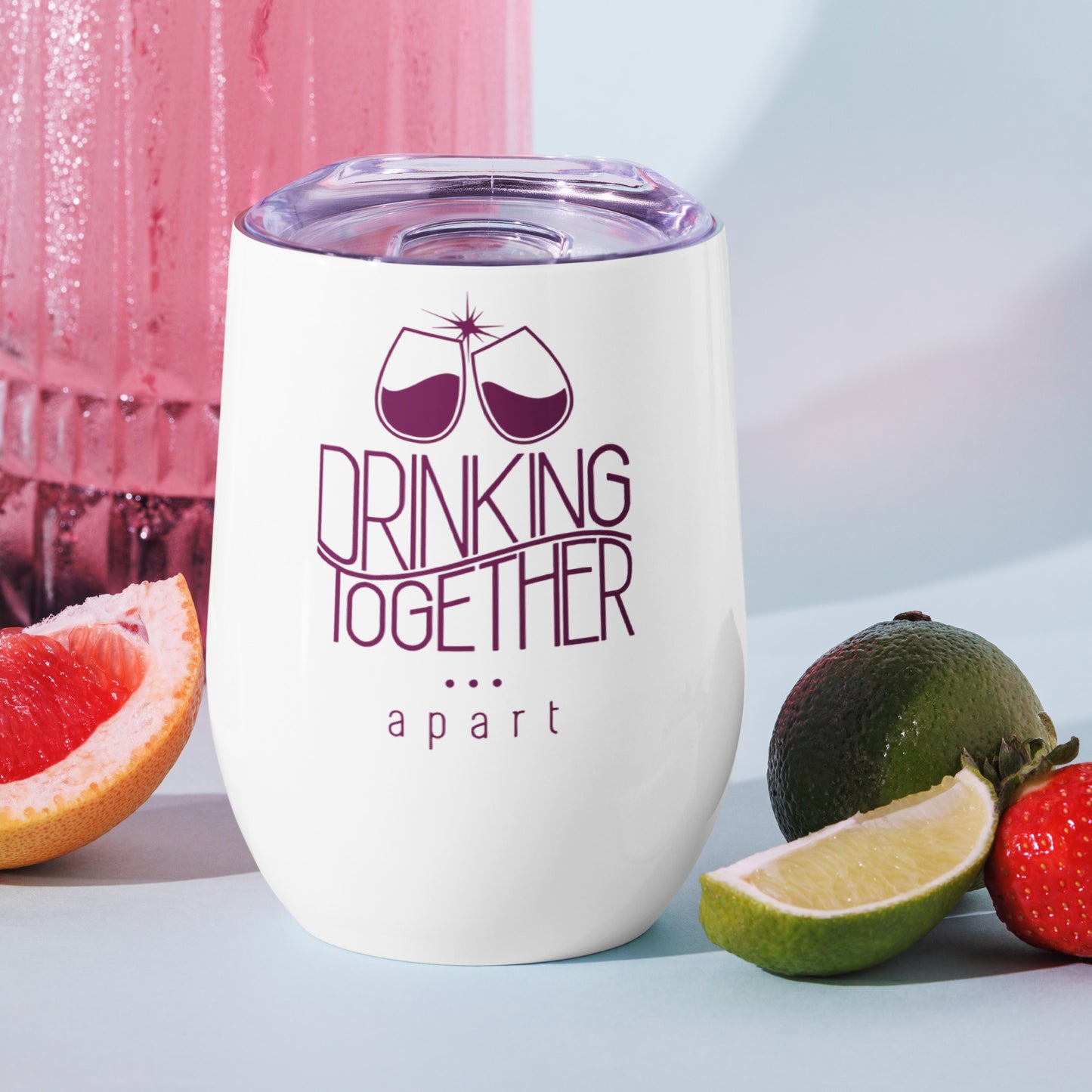 DTA 12oz. Wine Tumbler - white